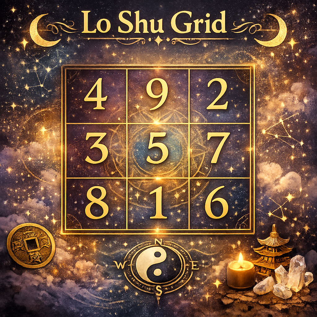 Ancient Lo Shu Grid Sacred Numbers